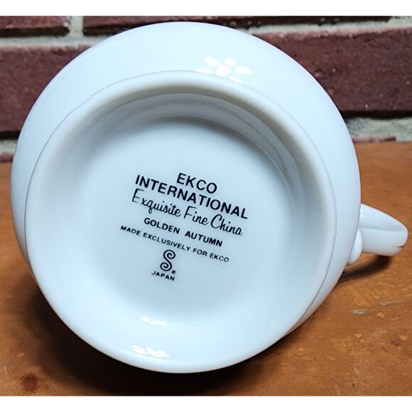 Vintage Ekco International Golden Autumn Exquisite Fine China Japan Creamer - Picture 5 of 8
